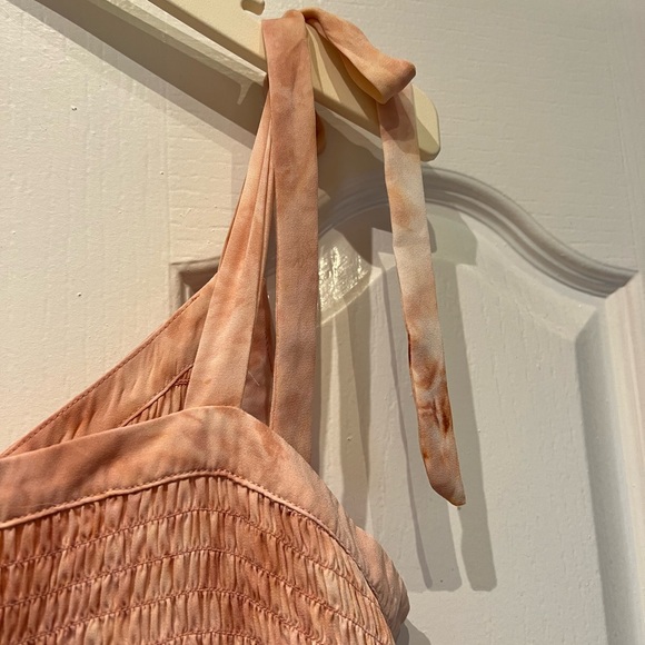 BCBG Short Summer Ruffle Tie Dress in Size L - Picture 7 of 8